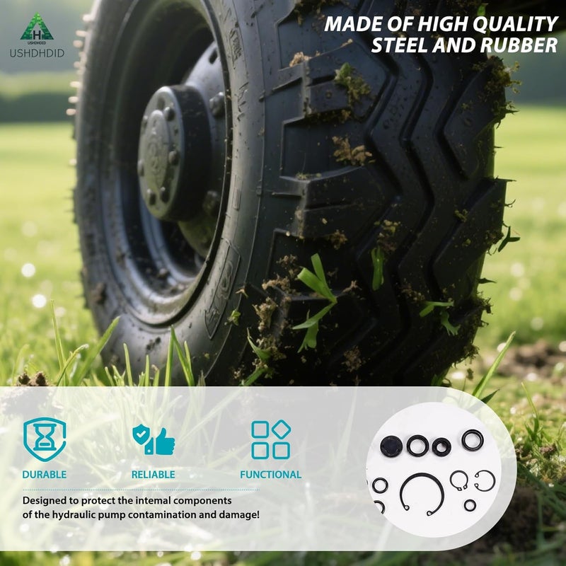 USHDHDID طقم خدمة ختم النقل OE:72994 يناسب Hydro-Gear ZT-2800/ZT-3100/ZT-3200/ZT-3400 - يشمل خواتم مضخة الشحن، طقم إعادة بناء وإصلاح - Image 5